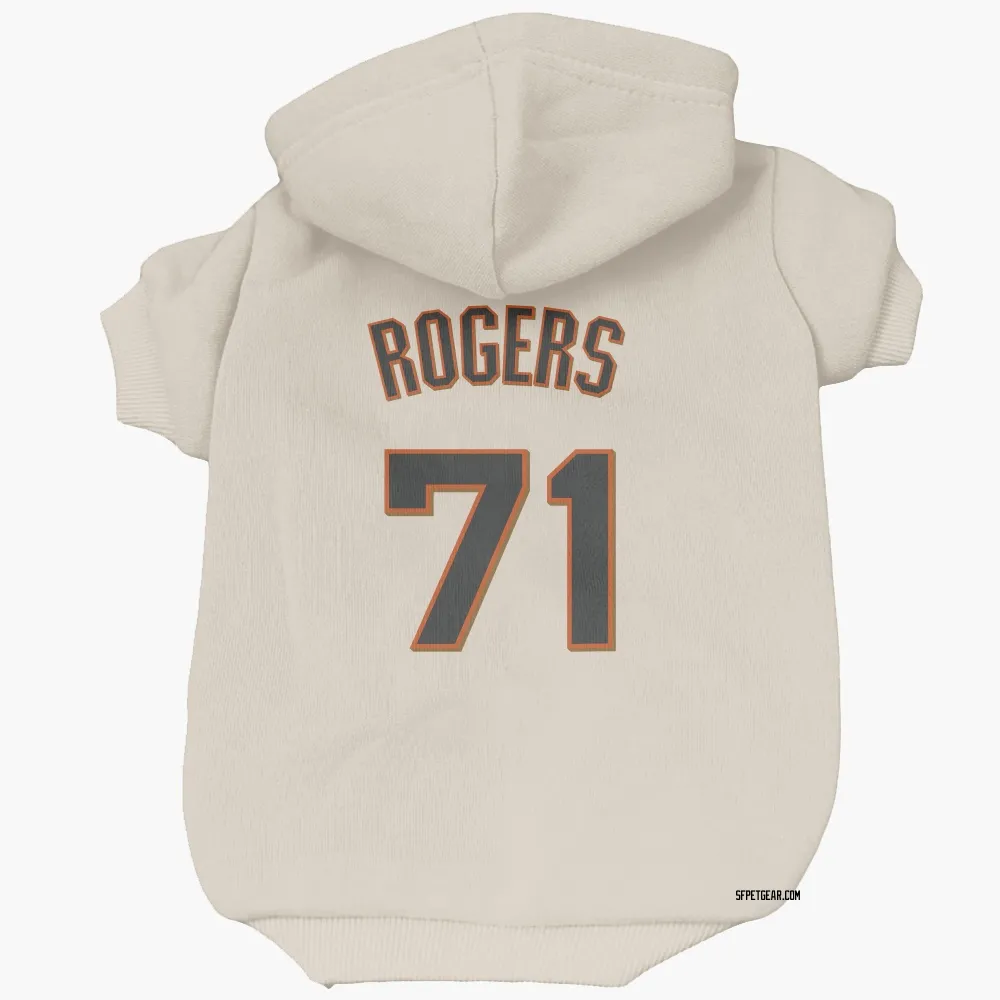 San Francisco Giants Tyler Rogers Cream Pet Hoodie for Dog & Cat