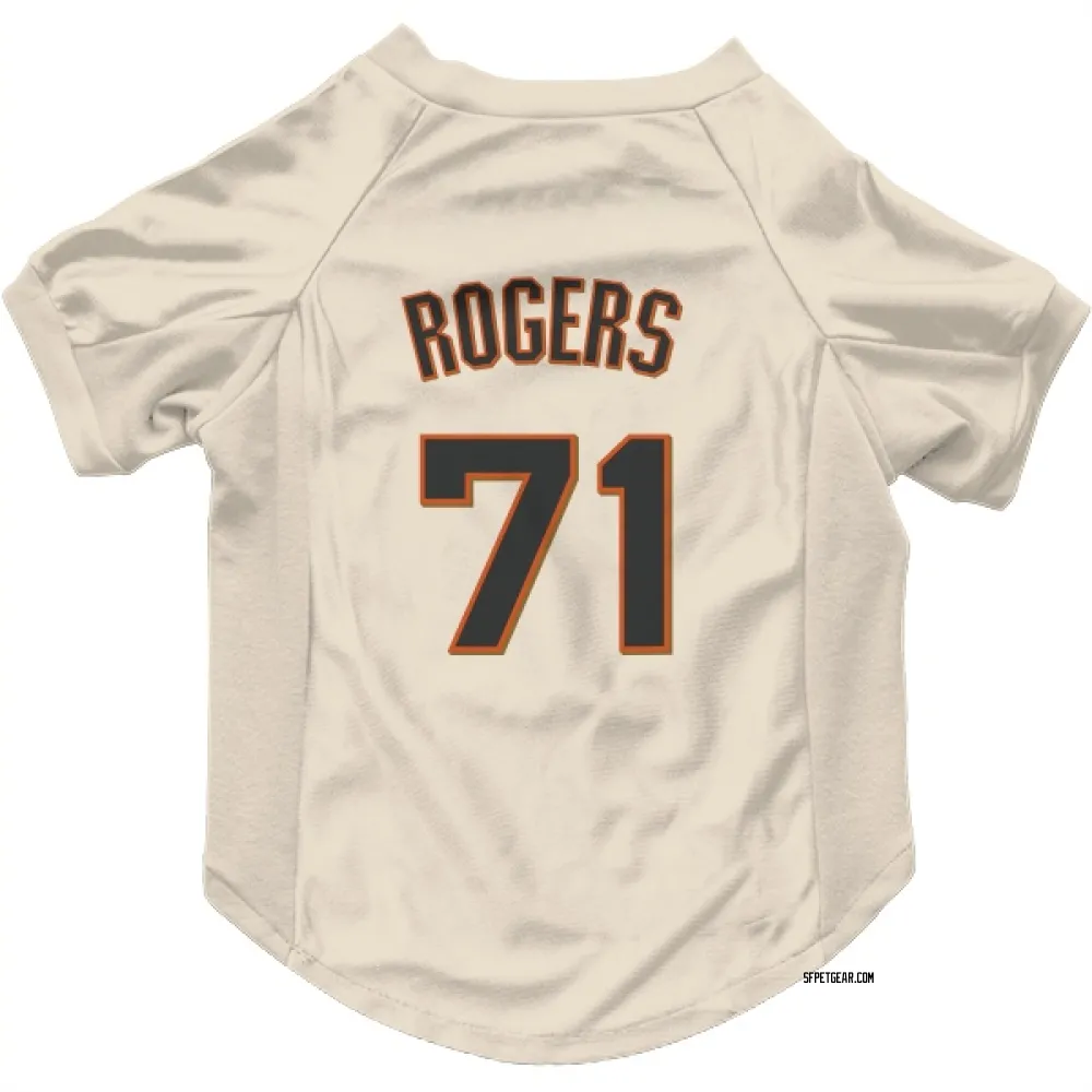 San Francisco Giants Tyler Rogers Cream Pet Jersey for Dog & Cat