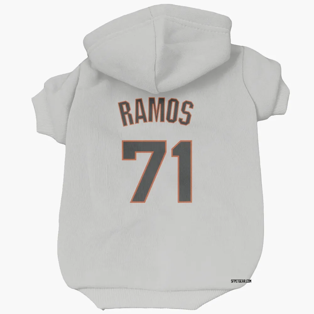 San Francisco Giants Wilkin Ramos White Pet Hoodie for Dog & Cat